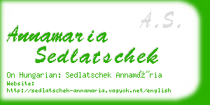 annamaria sedlatschek business card